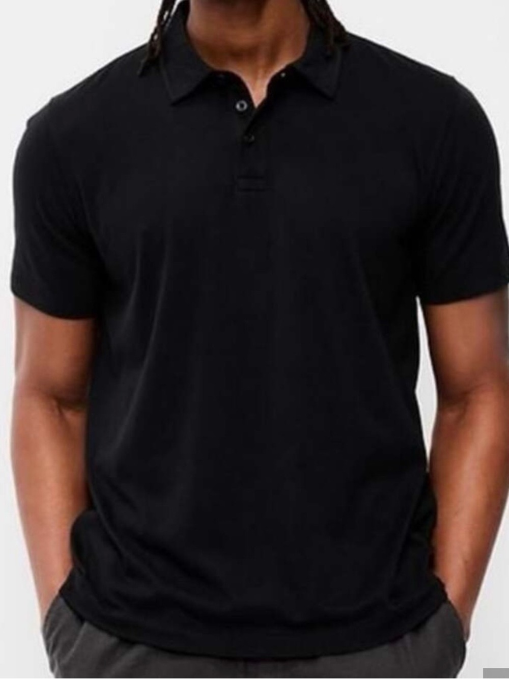 Old Navy Built in Flex Men's Black Polo Shirt - Short Sleeve XL